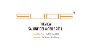 Slide Salone del Mobile 2014